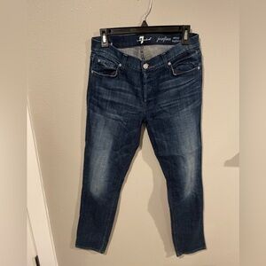 7 For All Mankind Dark Blue Denim Jeans